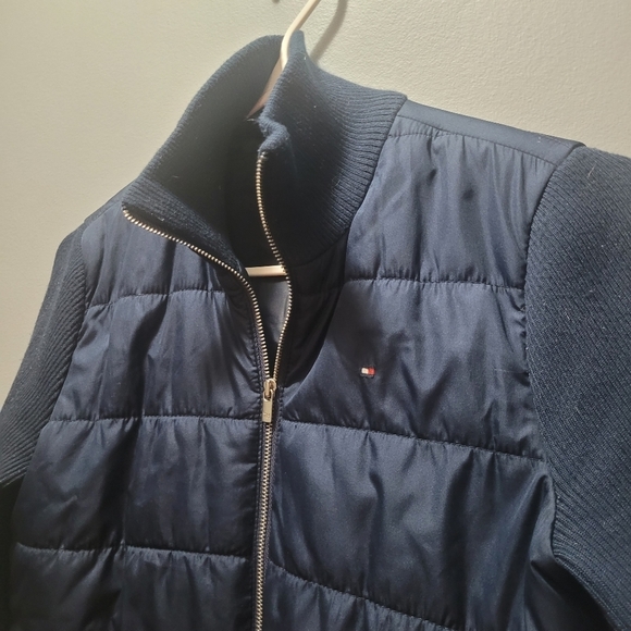 Tommy Hilfiger Navy Light Puffer Jacket XXS - Picture 5 of 7